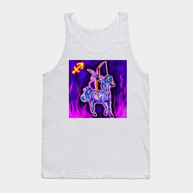 Sagittarius Zodiac Tank Top by Hazardous-art